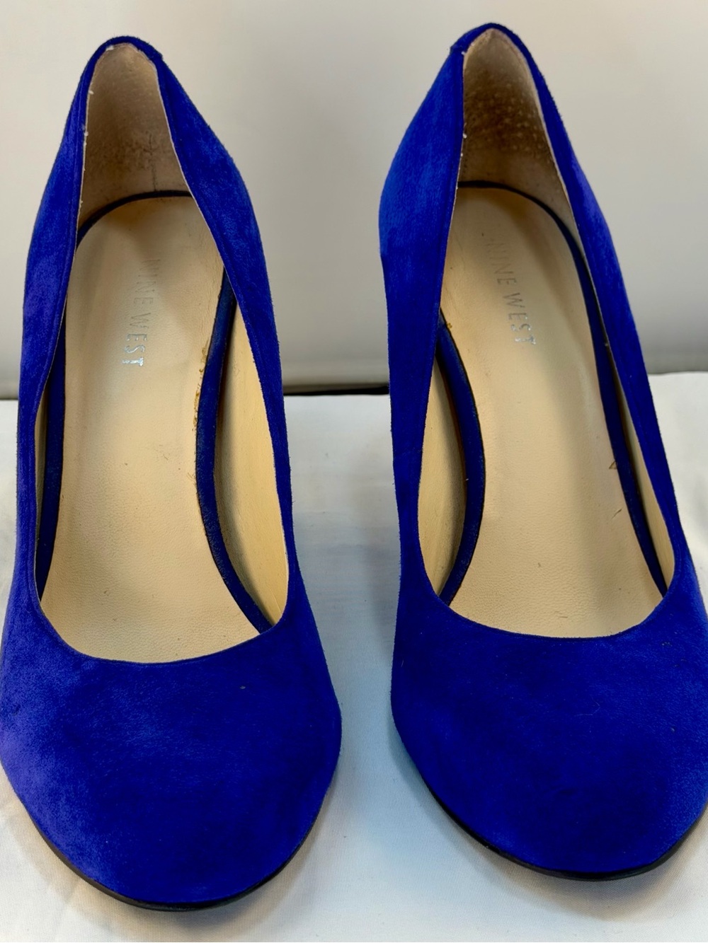 Nine West Royal Blue Suede Pumps - Picture 1 of 14
